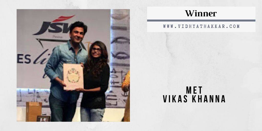 Read more about the article Met Vikas Khanna at Times litfest