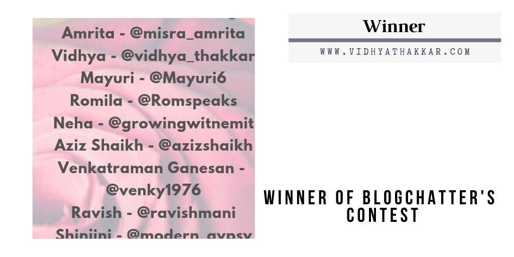 Read more about the article Winner #Blogchatter