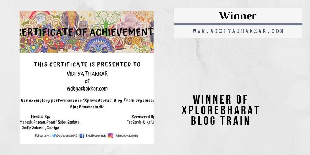 Read more about the article Winner of #Xplorebharat #BlogboosterIndia