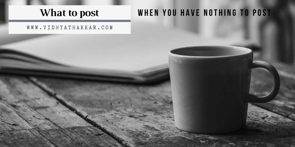 Read more about the article What to post when you have nothing to post? #Myfriendalexa