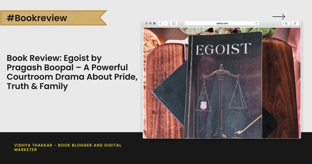 Book Review: Egoist by Pragash Boopal – A Powerful Courtroom Drama About Pride, Truth & Family